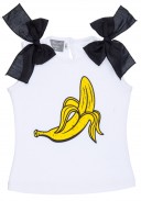 Mon Petit Bonbon Conjunto Niña Camiseta & Braguita Volantes Plátanos