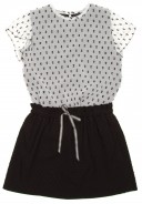 Black Polka Dot Cotton Skirt 