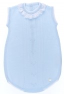 Baby Boys Light Blue Knitted Shortie