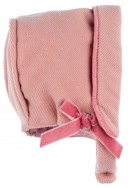 Baby Girls Dusky Pink Coat & Bonnet Set 