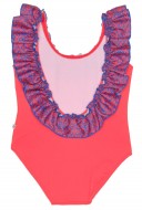 Girls Coral Pink Swimsuit 