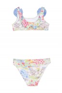 Girls Colourful Floral Print Bikini 