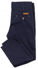 Boys Navy Blue Polka Dot Shirt & Trousers Set