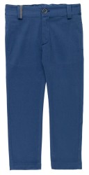 Boys Blue Gingham Shirt & Trousers Set