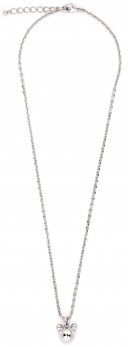 Missbaby Silver Plated Necklace with Chain & Bear Pendant