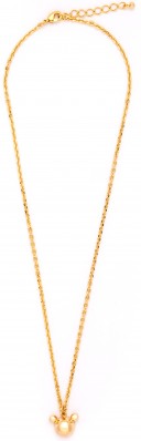 Missbaby Gold Plated Necklace with Chain & Bear Pendant