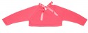 Girls Coral Pink Cropped Sweater 