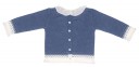 Baby Blue Deer Sweater & Striped Short Set 