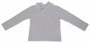 Girls Light Gray Knitted Sweater 
