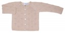 Beige Cotton Knitted Cardigan 