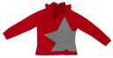 Girls Red & Gray Star Sweater & Tweed Short Set 