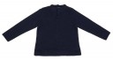 Girls Navy Blue Knitted Sweater & Mustard Herringbone Short Set 
