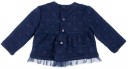 Baby Girls Navy Blue Cotton Sweatshirt & Tulle HEm