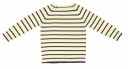 Girls Yellow & Navy Blue Striped Sweater
