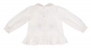 Baby Girls Ivory Blouse & Pink Swan Print Shorts
