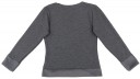 Girls Grey Crown Sweatshirt & Beige Tartan Skirt Set
