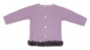Baby Lilac Sweater & Horse Print Shorts Set 