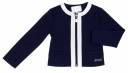 Navy Blue & White Jersey Jacket 