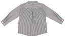Boys Grey Striped Shirt & Shorts Set