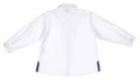 Boys White Shirt & Navy Blue Checked Short Set