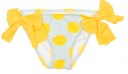 Light Grey & Yello Spotted Bikini Bottoms with bows