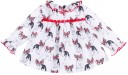 Baby Girls Grey & Red Dog 2 Piece Dress Set 