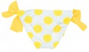 Light Grey & Yello Spotted Bikini Bottoms with bows