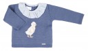 Baby Blue Knitted Chick Sweater 