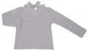 Girls Light Gray Knitted Sweater 