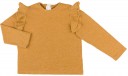 Girls Mustard Knitted Sweater & Denim Star Print Skirt Set