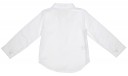 Girls White Cotton Polka Dot Shirt 