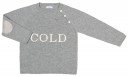 Gray Knitted Cold Sweater