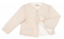 Beige & Silver Knitted Cardigan 