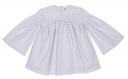 Pearl Gray & White Polka Dot Dress