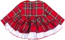 Nini Moda Infantil Baby Girls Red Checked & Ruffle Dress Set