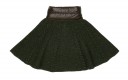 Girls Green Knitted Poncho 
