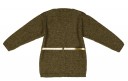 Girls Green & Gold Knitted Cardigan with Glitter Belt