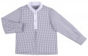 Boys Grey Checked Shirt & Shorts Set