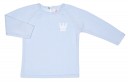 Boys Pale Blue Cotton Sweater with Crown 