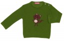 Green & Red Wolf Sweater