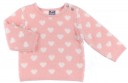 Baby Girls Pink Heart Sweater & Blue Polka Dot Shorts Set