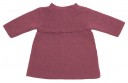 Baby Burgundy Pink Knitted Coat & Bonnet Set 