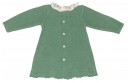 Baby Green Knitted Dress with Lace Collar