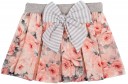 Girls Pink Blouse & Flower Print Skirt Set