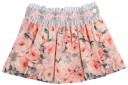 Girls Pink Blouse & Flower Print Skirt Set