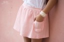 Girls Pink Skirt with Pockets 