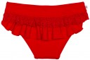 Girls Red Lace Bikini Bottoms