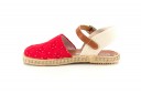 Red Embroidered Espadrille Sandals