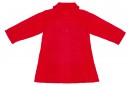 Baby Girls Red Knitted Pram Coat & Bonnet Set 