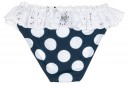 Culetín Niña Lunares Azul Blanco Volante